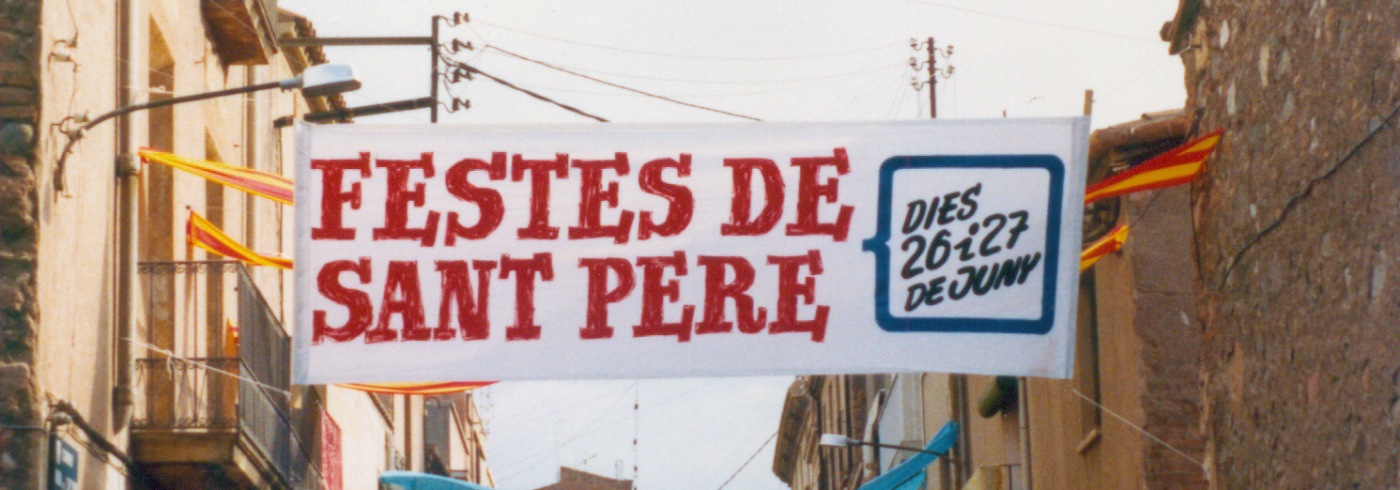 1982: pancarta de la Festa Major (foto: AVAPSP)